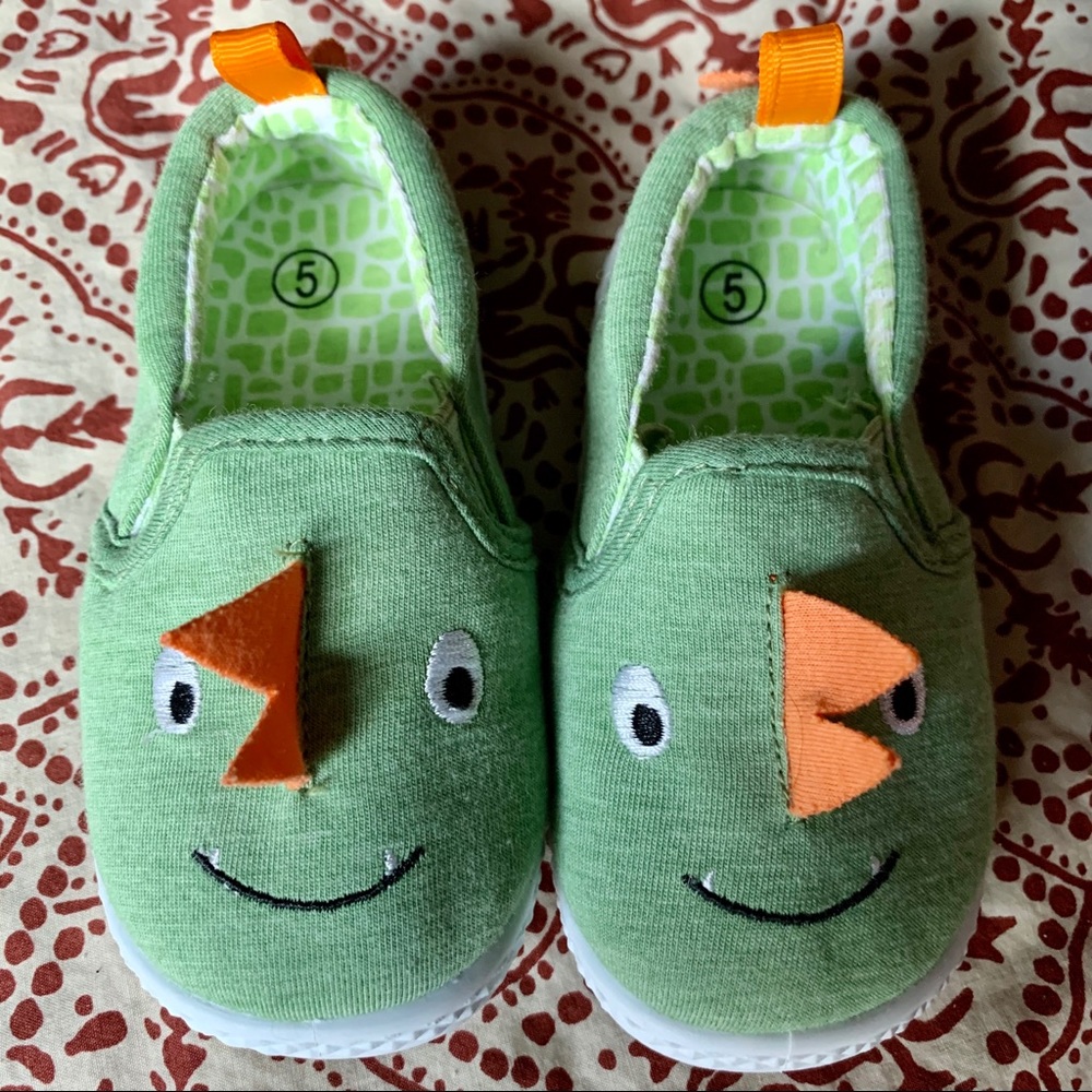 Toddler boy monster / dinosaur shoes